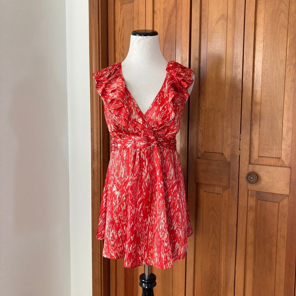 Liz Lange Maternity Orange Silky Feel Top, Size XS